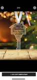 1st Christmas in our new home - key shaped ornament