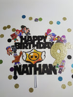 Brawl Stars Cake Topper with name and age